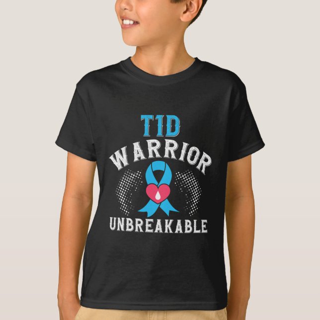 Camiseta T1d Guerreiro Diabetes Inseparável Mês B (Frente)