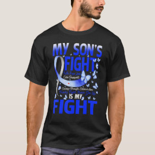 Camiseta T1D Mãe Pai Pais Meu Filho Luta Diabetes Tipo 1