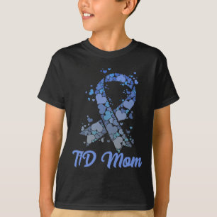 Camiseta T1d Mãe Tee Tipo 1 Suporte Diabetes Conhecido