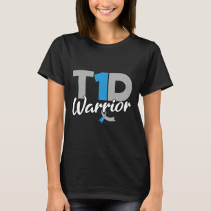 Camiseta T1d Sensibilização para a Diabetes Tipo 1 Diabetes