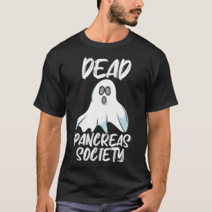 Camiseta T1d T2d Design da Sociedade de Pancreias do Morto