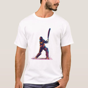 Camiseta T20 Críquete Noite Jogo Tiro de Força Tee