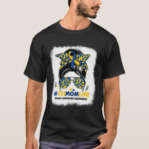 Camiseta T21 Mãe A Vida Mensageira Sindrome Bun Down Sindro