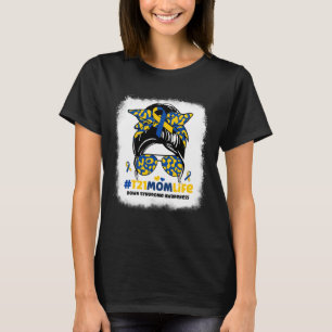 Camiseta T21 Mãe A Vida Mensageira Sindrome Bun Down Sindro