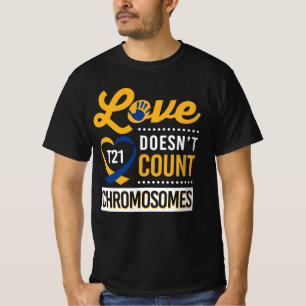 Camiseta T21 - O amor não conta cromossomos
