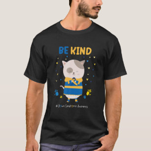 Camiseta T21 Síndrome Mundial para Baixo Consciência Azul A