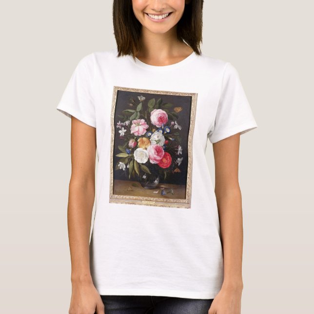 Camiseta T32512 Vida Estática das Flores num Vaso, 1661 (ve (Frente)