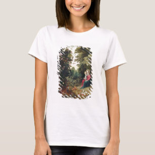 Camiseta T32789 Madonna e a criança em uma paisagem (paine