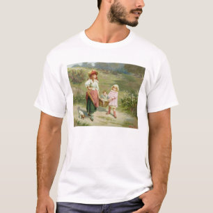 Camiseta T33572 ao mercado, para comprar um porco gordo