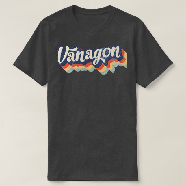 Camiseta T3 Vanagon Retro 80s Bulli Bus (Frente do Design)