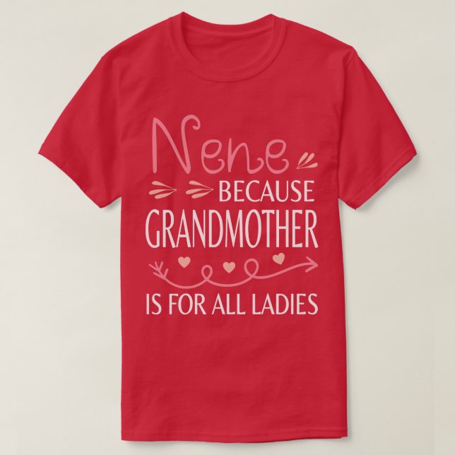 Camiseta T7Tee Feliz Dia da Mãe Nene (Frente do Design)