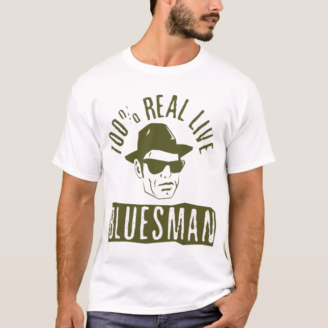 Camiseta T 100% do Bluesman (Frente)