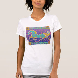 Camiseta T 2017 da colher dos noruegueses do cavalo do modo