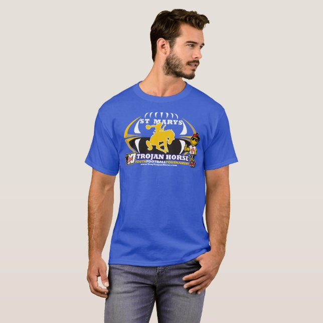 Camiseta T 2017 do Trojan Horse do St. Marys (Frente Completa)