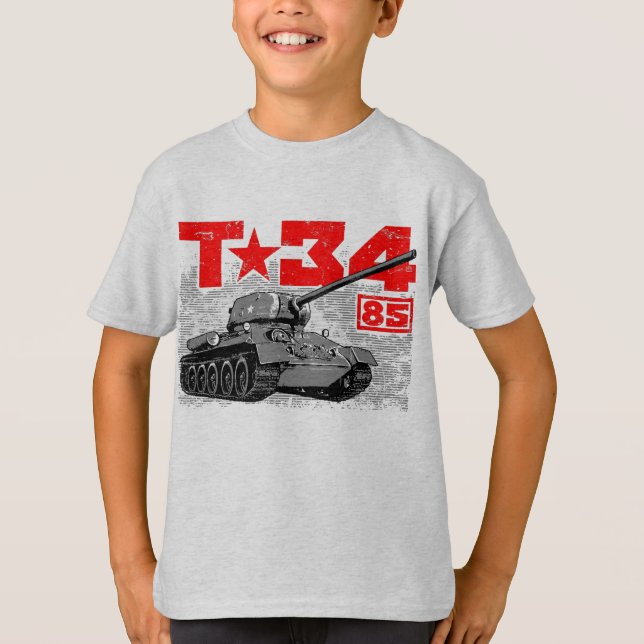 Camiseta T-34-85 Tanque médio soviético (Frente)