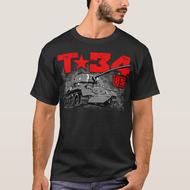 Camiseta T-34-85 Tanque médio soviético (Frente)