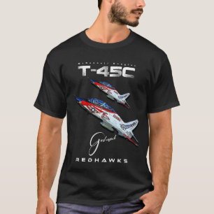 Camiseta T-45C Goshawk Redhawks USAF Marinho Aeronaves de F