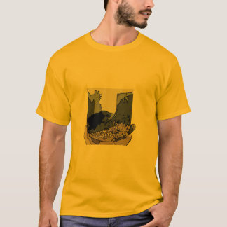 Camiseta T abstrato da ratazana de pradaria