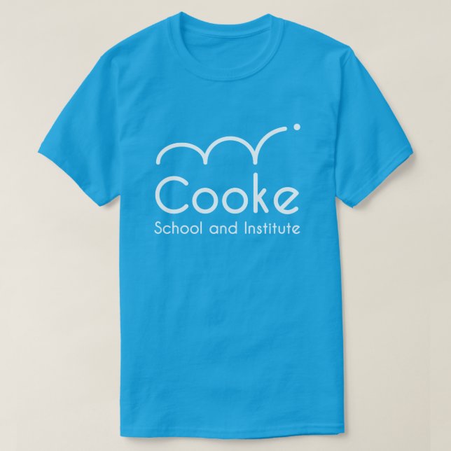 Camiseta T ADULTO do logotipo de Cooke, cerceta (Frente do Design)