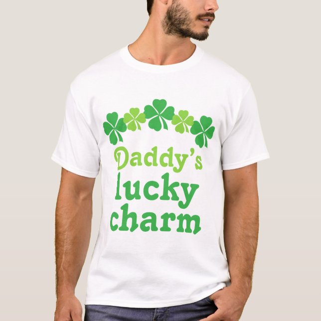 Camiseta T afortunado do encanto do pai de St Patrick (Frente)