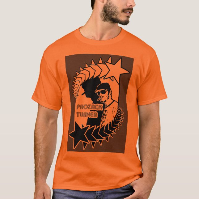 Camiseta T alaranjado de Prozack (Frente)