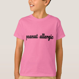 Camiseta T alérgico do amendoim