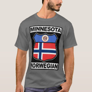Camiseta T americano norueguês de Minnesota
