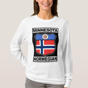 Camiseta T americano norueguês de Minnesota