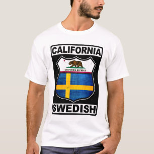 Camiseta T americano sueco de Califórnia