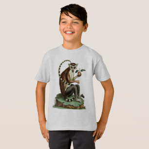 Camiseta T Anel-Atado do Lemur: Ilustração 1780 do zoolog