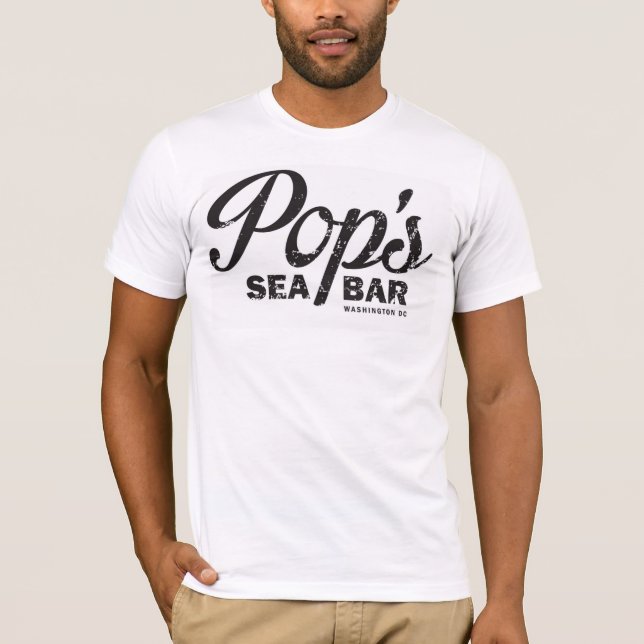 Camiseta T áspero do logotipo do pop (Frente)