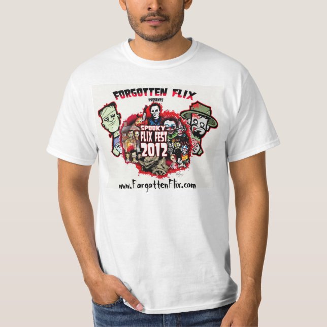 Camiseta T assustador do Fest 2012 de Flix (Frente)