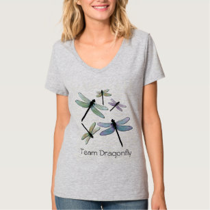 Camiseta T atlético da libélula