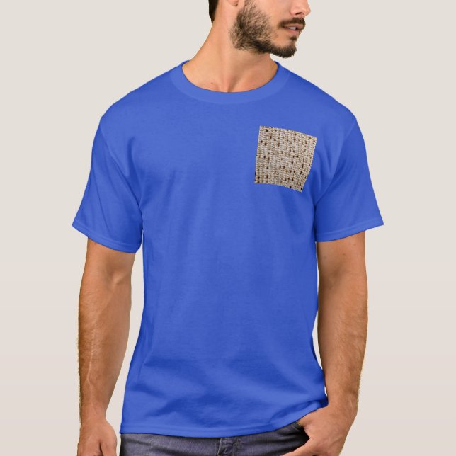 CAMISETA T AZUL DO MATZO UNISEX (Frente)