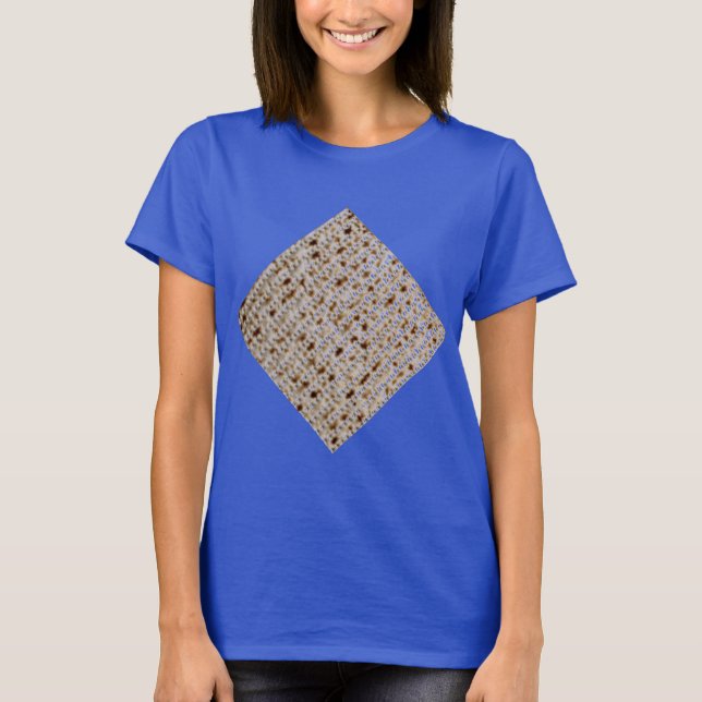 CAMISETA T AZUL DO SEDER DAS SENHORAS DO MATZO (Frente)