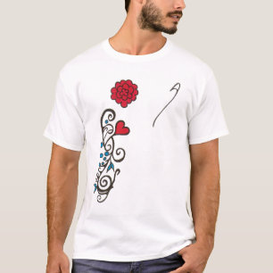 Camiseta T azul/vermelho do começo de Monterey