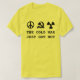 Camiseta T B da guerra fria (Frente do Design)