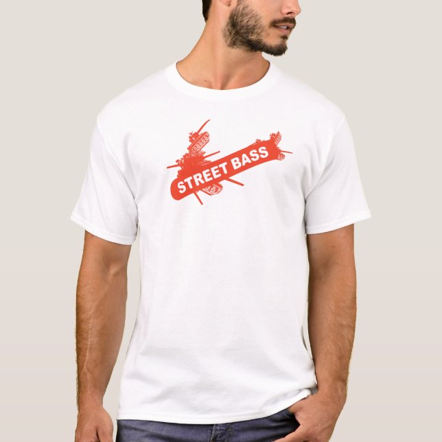 Camiseta T baixo da campainha da rua (Frente)