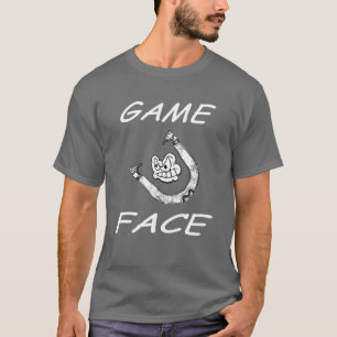 Camiseta T básico da cara do jogo das ferraduras