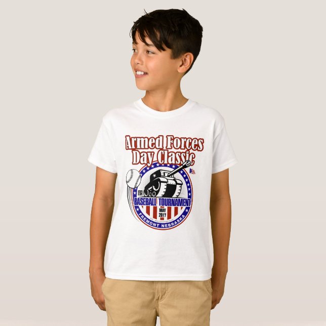 Camiseta T básico da juventude (Frente Completa)