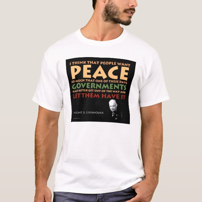 Camiseta T básico de Eisenhower (Frente)