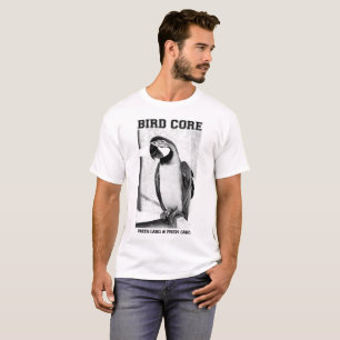 Camiseta T básico do núcleo do pássaro - papagaio