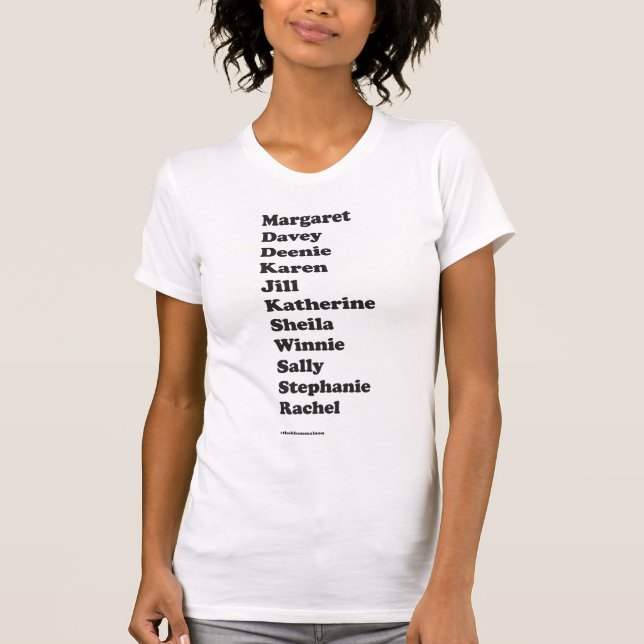 Camiseta T básico do pelotão da menina (branco) (Frente)