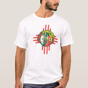 Camiseta T básico dos homens do monstro do Chile