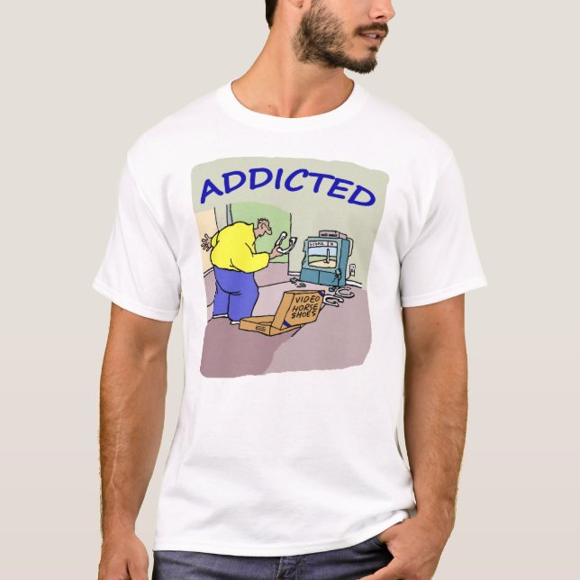 Camiseta T básico dos homens/mulheres das ferraduras (Frente)