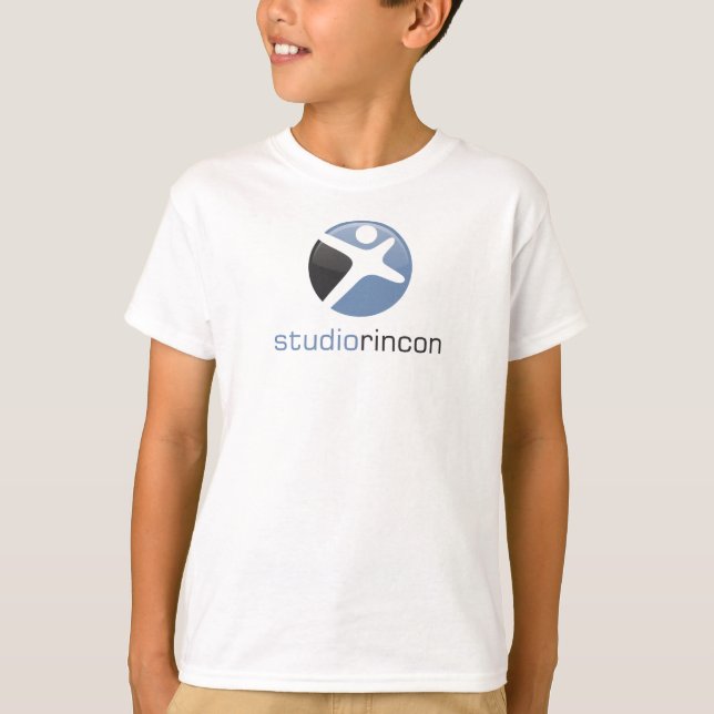 Camiseta T básico dos meninos ou das meninas (Frente)