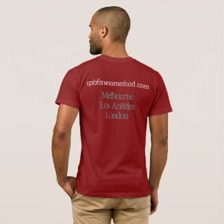 Camiseta T básico vermelho do #WellnessWarrior dos homens