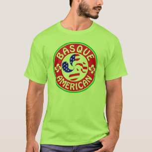Camiseta T Basque de Euskara Lauburu do americano