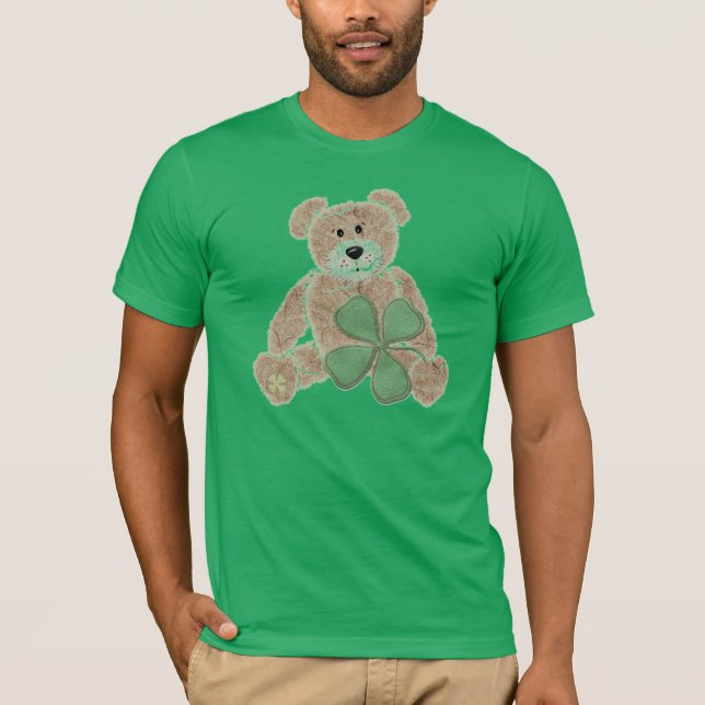 Camiseta T bonito do dia da pancadinha do St. do urso de (Frente)