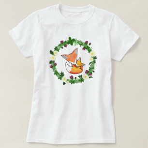 Camiseta T bonito do gráfico do Fox do bebê da mamã do F